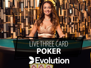 Live Three Card Poker Evolution Large
