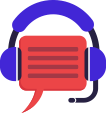 Live Chat Logo With Headphones