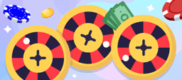 Three roulette wheels