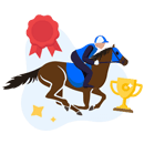 jockey-on-horseback-with-victory-symbols